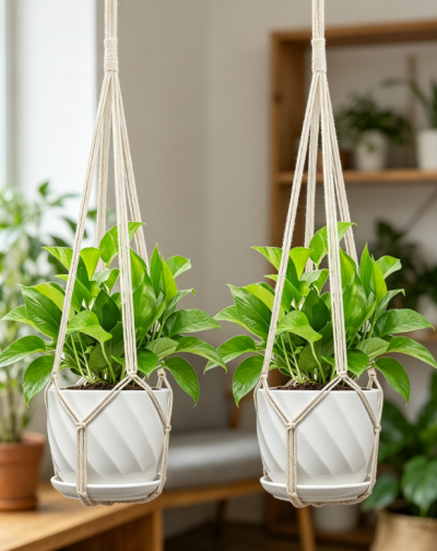 Small Pot Macrame Plant Hanger