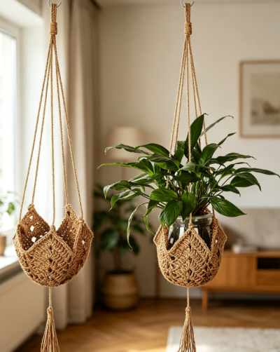 Long Jute Plant Hanger Rope