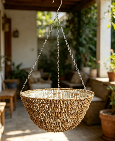 Woven Rope Hanging Basket