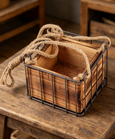 Hanging Plant Basket, Wall Planter Storage Decor